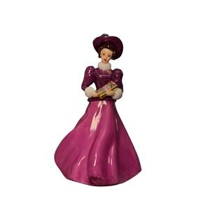 Hallmark Barbie Collectible Porcelain 1998Limited Edition Vintage Barbie Magenta